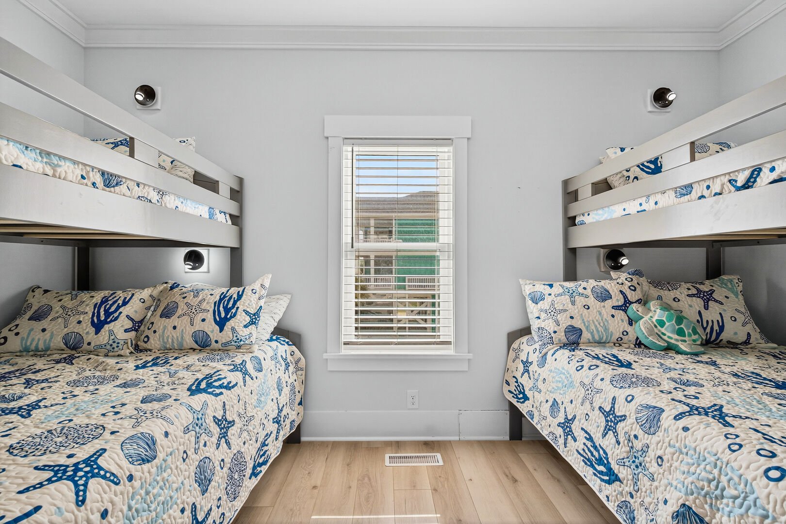 Bunk room with twin-over-full bunk beds